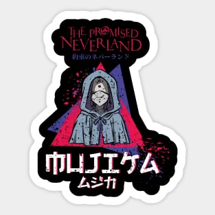THE PROMISED NEVERLAND: MUJIKA (GRUNGE STYLE) Sticker
